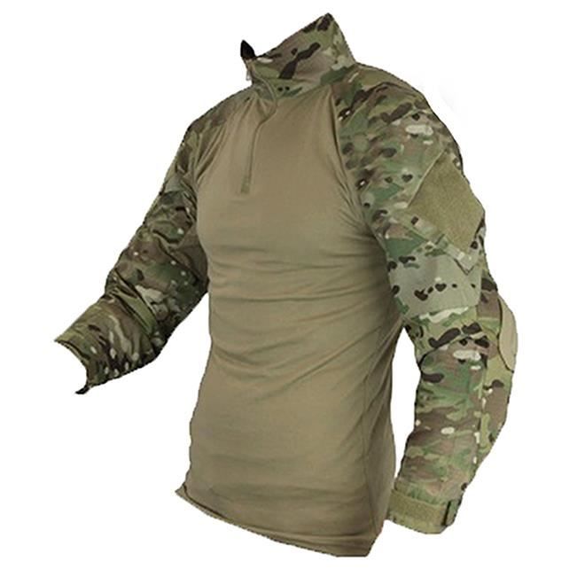 CHEMISE TACTIQUE / COMBAT SHIRT WARRIOR UBAC RIPSTOP AVEC COUDIERES 101 INC CAMOUFLAGE DTC MULTI ET SABLE