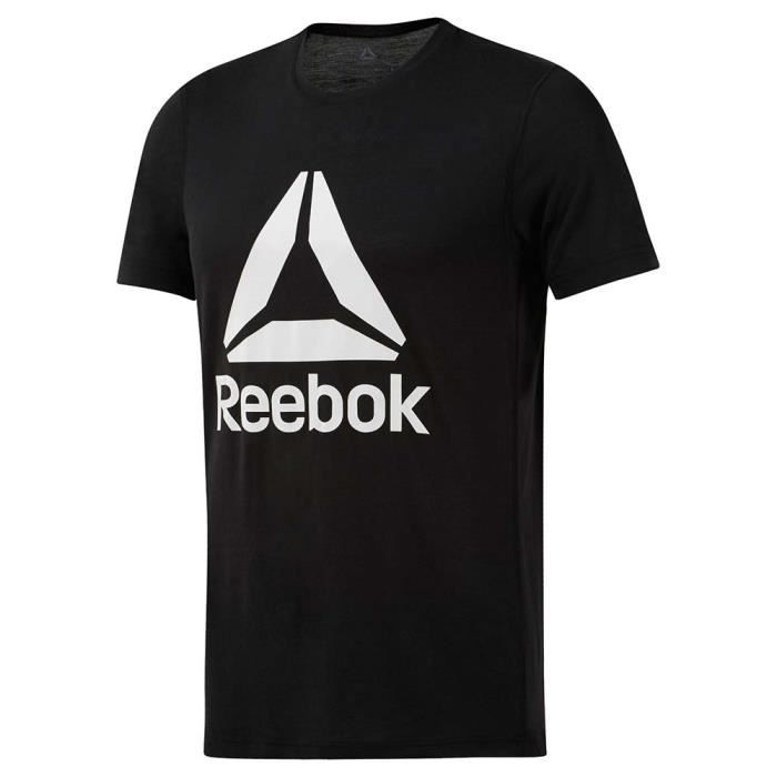 REEBOK Wor Sup 2.0 T-Shirt Mc Homme - Taille XXL - NOIR