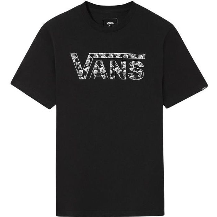 Vans T-Shirt pour Garçon Glow-In-The-Dark Skulls Noir VN0A318956L