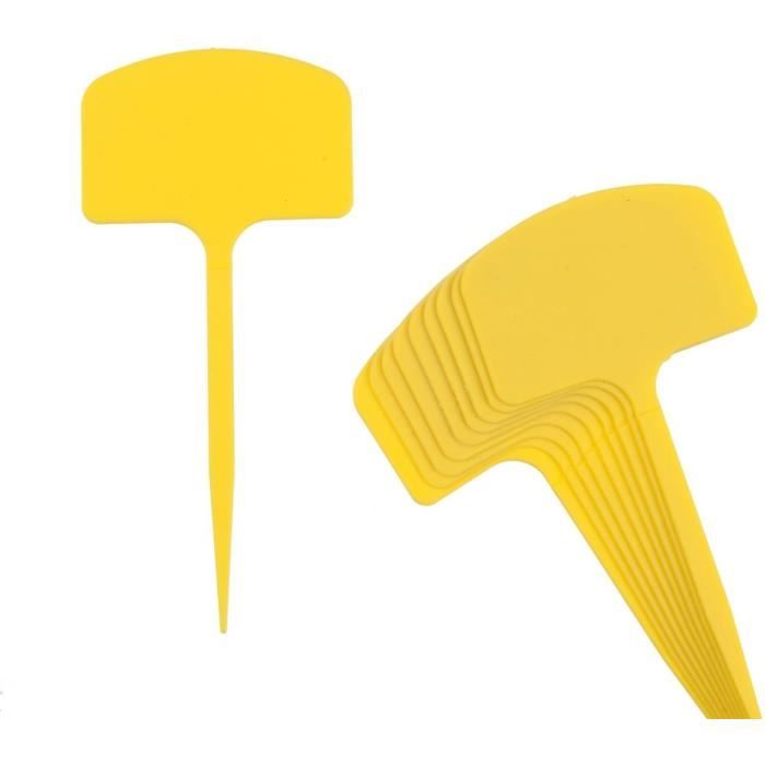 NATURE Etiquettes en T à planter en PVC 12,5cm - 10 Etiquettes