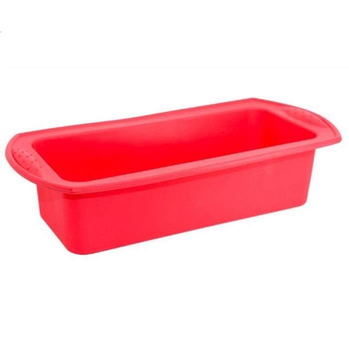 Silicone Toast Moule Assiette de Fromage Gâteau Carré Moule à Pain Diy Pâtisserie Ustensiles de Cuisson, Rouge