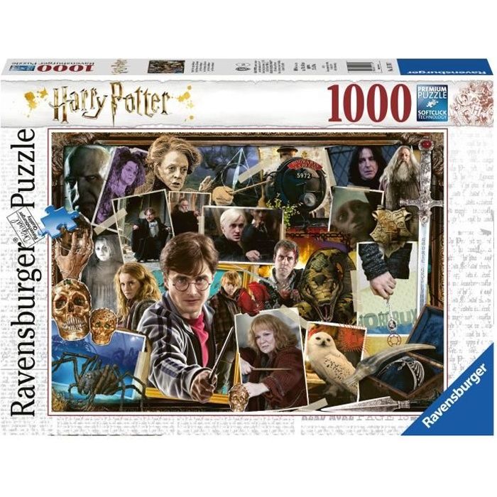 HARRY POTTER Puzzle 1000 pièces - Harry Potter contre Voldemort - Ravensburger - Puzzle adultes - Dès 14 ans