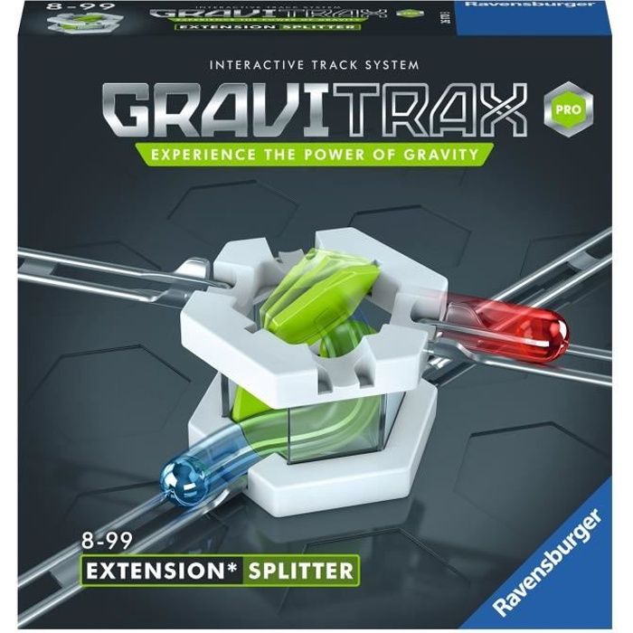 GraviTrax PRO Bloc d'action Splitter - Jeu de construction STEM - Circuit de billes créatif - Ravensburger- dès 8 ans