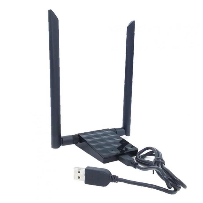 Adaptateur Wi-Fi sans fil 2.4GHz 5GHz Double bande Dongle Dongle USB Antenne Bâton Mignon cadeau