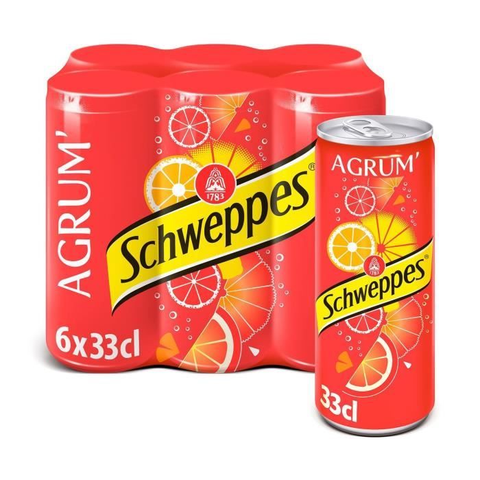 SCHWEPPES Soda Agrumes - 6x33 cl
