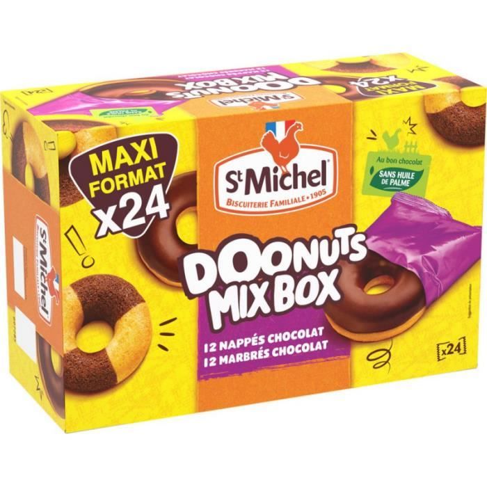 St Michel Gâteaux doonuts marbrés