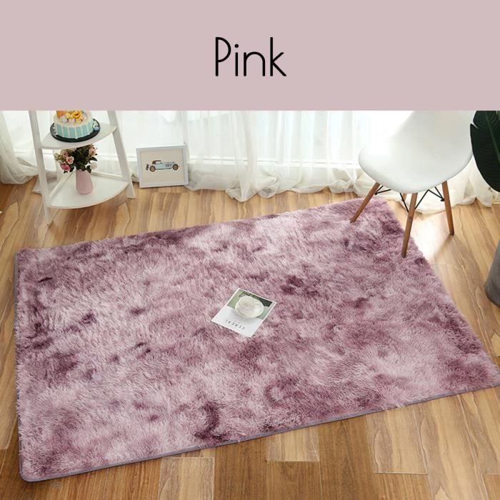 TEMPSA Tapis de Sol Antidérapant 200 x 200 cm Rose Poudre