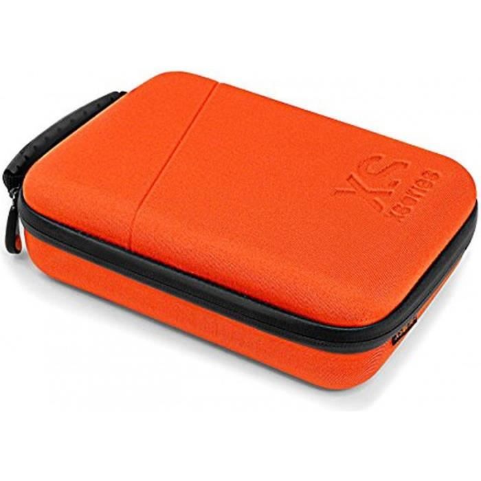XSories - CAPXULE LARGE - Housse de rangement avec poignée pour caméra GoPro et accessoires - Orange