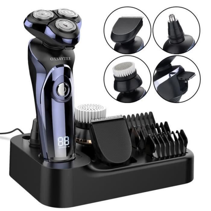 WS29352-Rasoir Électrique Homme 4D Flottante Rasoirs à Têtes Rotatives Sans Fil IPX7 Étanche Ecran LCD Charge USB Technologie We