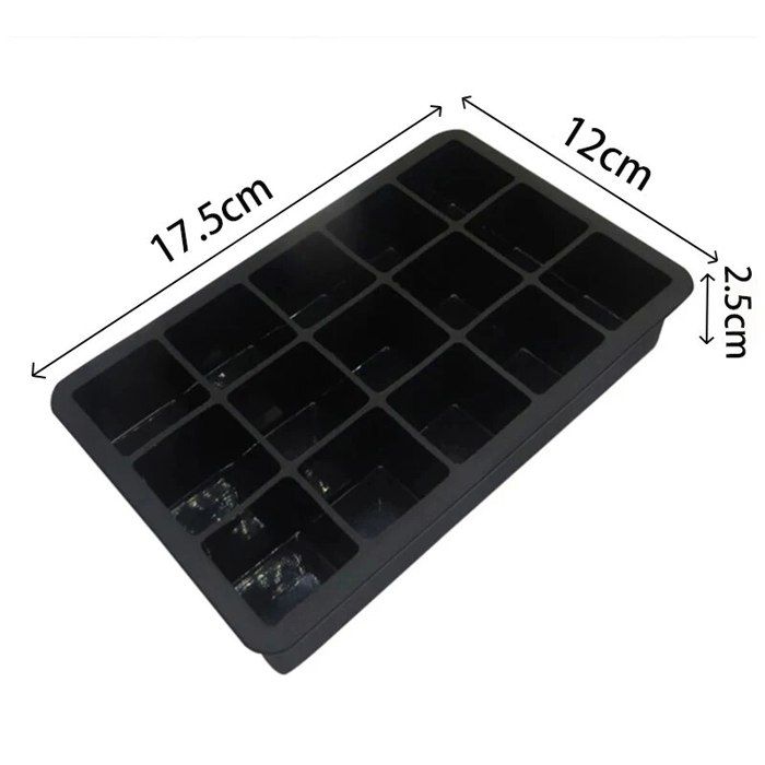 Moules à Glaçons Géants En Silicone - Lot De 2, Glaçons Carrés 4,5 Cm, Avec Couvercles Et Entonnoir