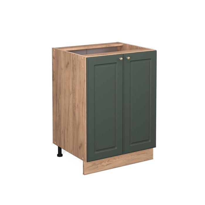 Meuble bas de cuisine Fame-Line 60cm sans PT Vert Or Campagne/Chêne de force doré Vicco 38325