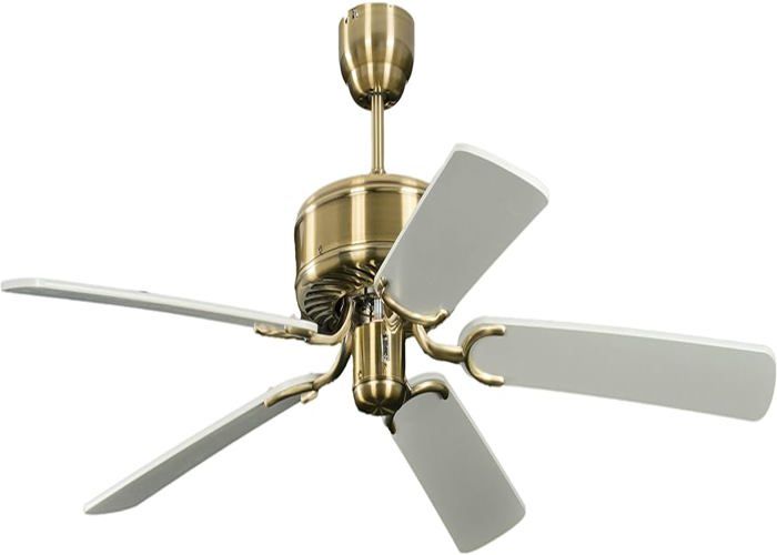Ventilateur de plafond Pepeo Potkuri, sans éclairage, revêteent bronze