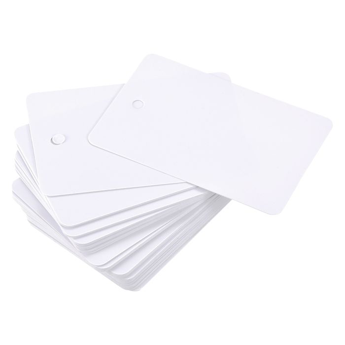Étiquettes PVC Étanches Sourcing Map - 30x50mm, Œillet, Lot De 100, Pour Identification