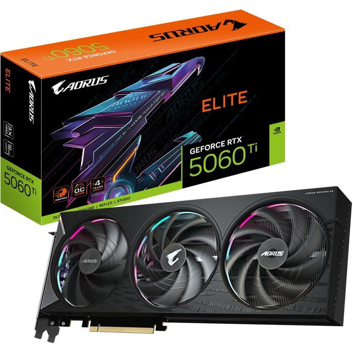 GIGABYTE - AORUS - Carte graphique - NVIDIA RTX 5060Ti