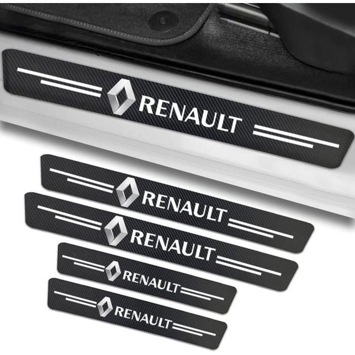 Protection Seuil De Porte Voiture - 4 Pièces En Fibre De Carbone Pour Peugeot - Anti-rayures, Facile à Poser