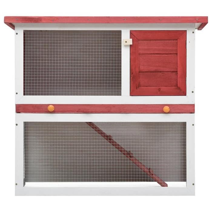 Comparer les prix de Bon plan Clapier Lapins Petit enclos - JILI HOT - Clapier dextérieur - 1 porte Rouge Bois - Pour Jardin Thome8211972