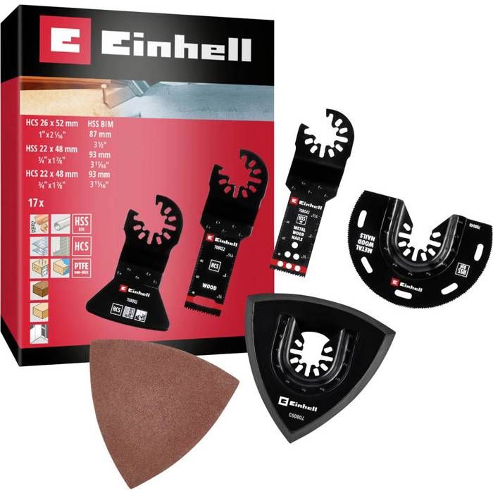 Einhell 708117 17 tlg SB Bi métallique Set outils multifonction 1 pc