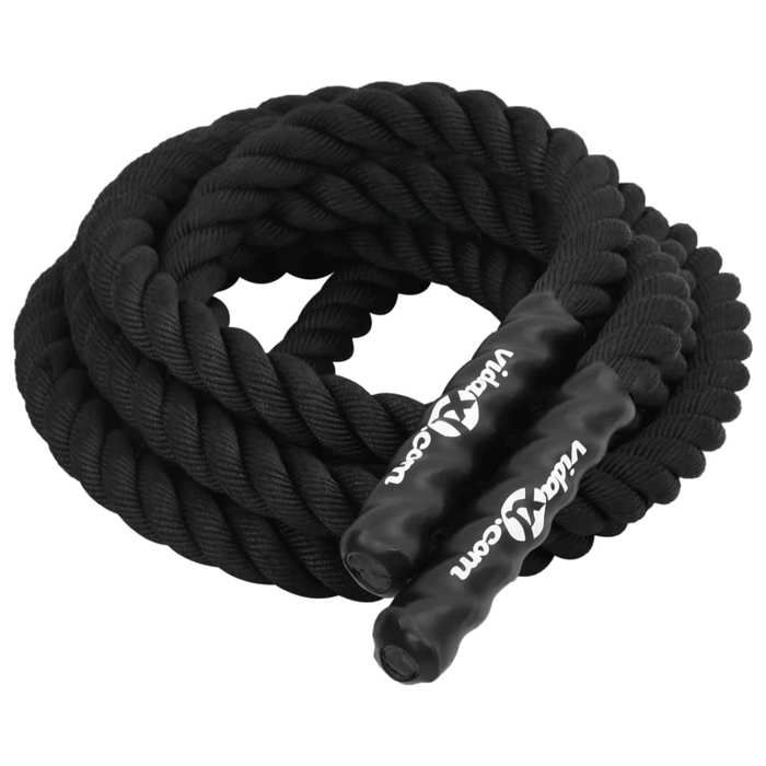 Corde De Combat Ondulation 7,62 M (25 Ft) - Noire, Fitness, Entraînement Force