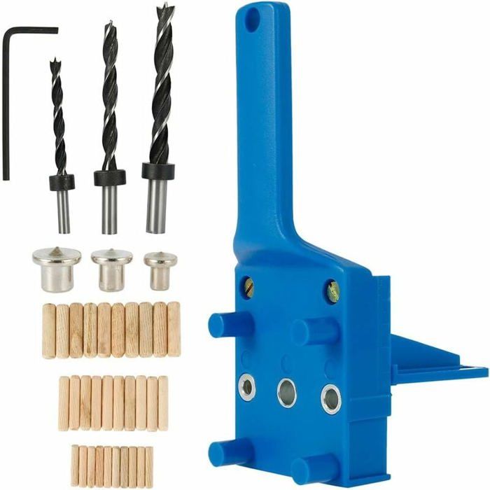 Lot de 41 Gabarits de Perçage Tourillon, Guide Percage Chevilles Bois