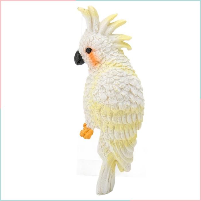 Cocosity décoration daquarium Figurines de perroquets ornement daquarium Simulation innovante animalerie figurine