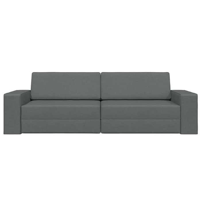 Gris Sofa réglable LEMON Canapé-lit DOUBLE Gris foncé 245x78x77 cm tissu SS522