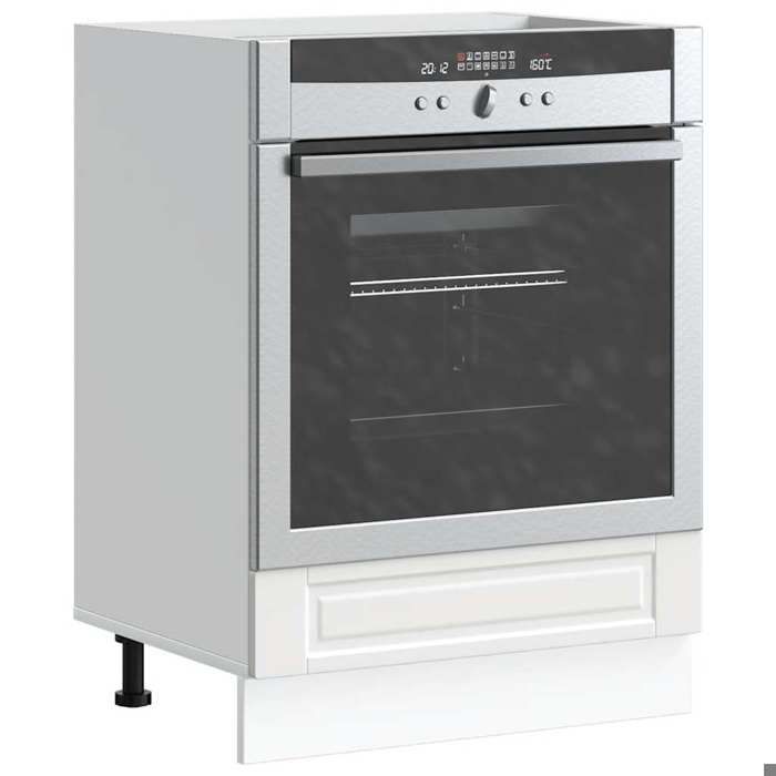 Armoire de four de cuisine Capacité maximale: 50 kg Porto blanc bois dingénierie 60x46x81.5 cm A14041