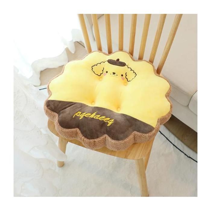 Coussin de Chaise Pompompurin en Forme de Fleur Coussin Siège Douillet pour Bureau et Tatami