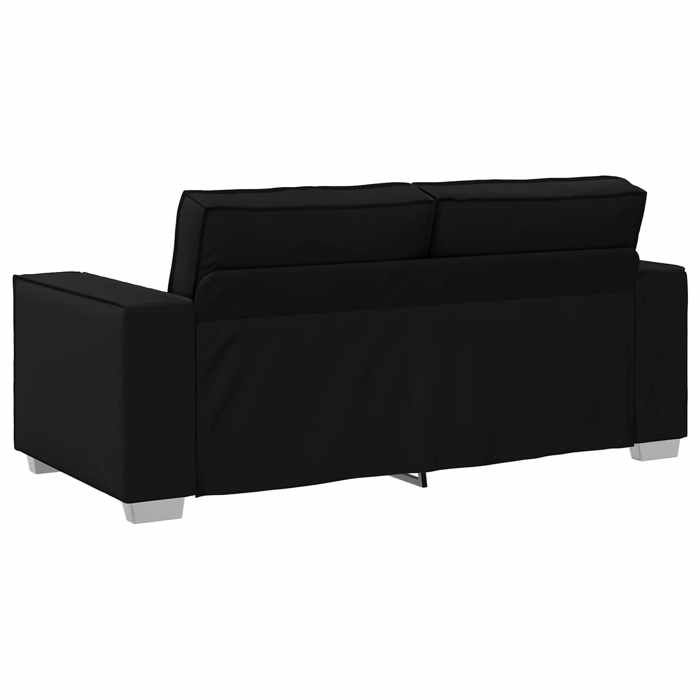 Noir SOFA - Moderne - Canapé 140cm - 2 places - Noir tissu C155