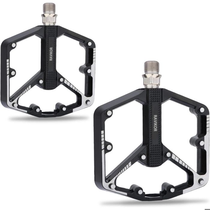1 paire pédales en alliage daluminium de vélo-noir-universelles - Dofilo - pédale vtt pédales de vélo pour vélo montagne vélo de