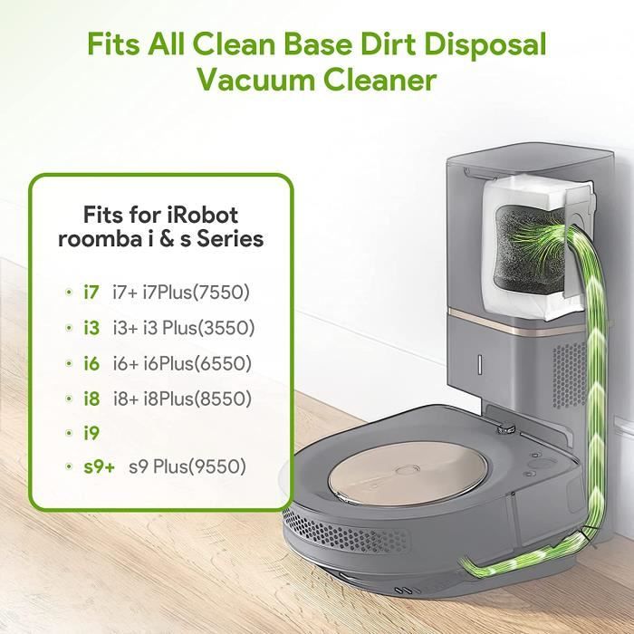 21PCS for IRobot Roomba Replacement Accessories I7 Plus E5 E6 S9 S9+ Robot  Vacuum Cleaner Dust Bags Sweeping Spare Parts A