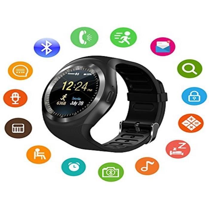 AKSW05 SMART WATCH BLACK Cdiscount Bijouterie