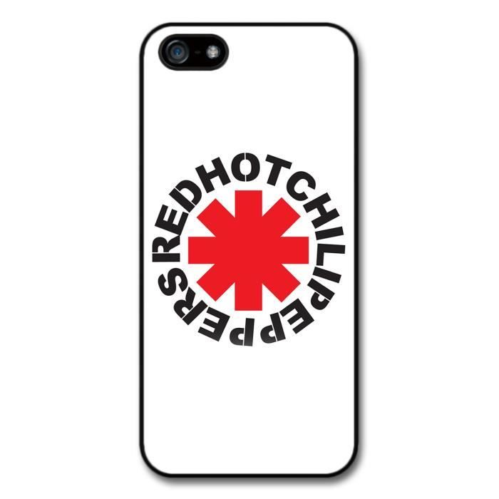 Red Hot Chili Peppers Rock Band RHCP Red Logo coque pour iPhone 5 ...