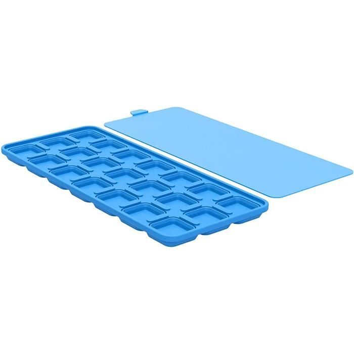 2 Moules à Glaçons Bébé Silicone - 14 Portions 40ml - Parfait Pour Purées Et Congélation