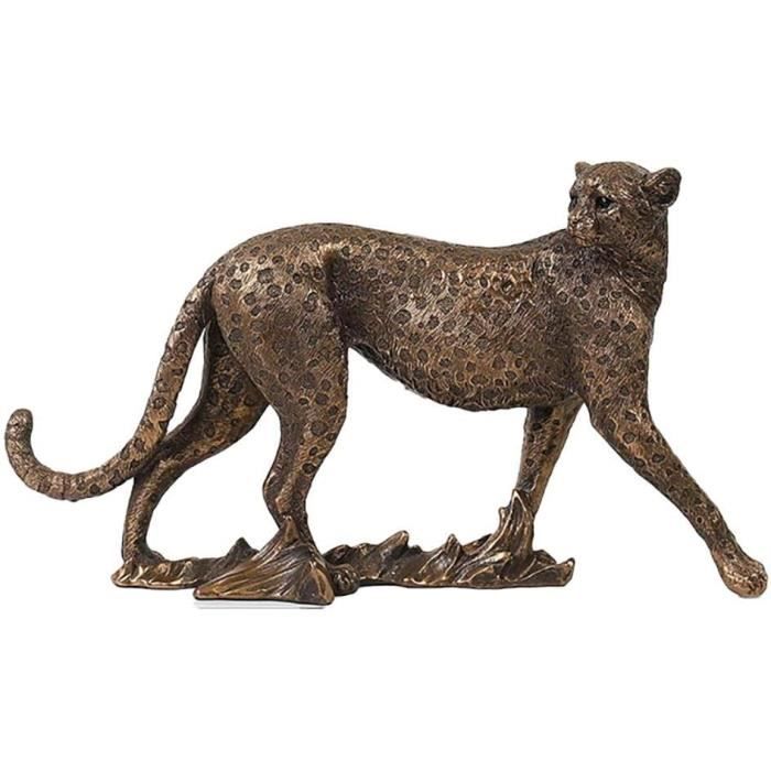 Creative Vintage Léopard Statue Résine Animal Léopard Africain Art