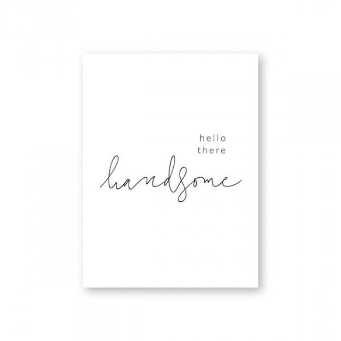 Version 30x40 Cm No Frame Ph5236 Bonjour Magnifique La Belle Chambre Citation Imprimer Rdique Affiche Moderne Mur Art Photo Cdiscount Maison