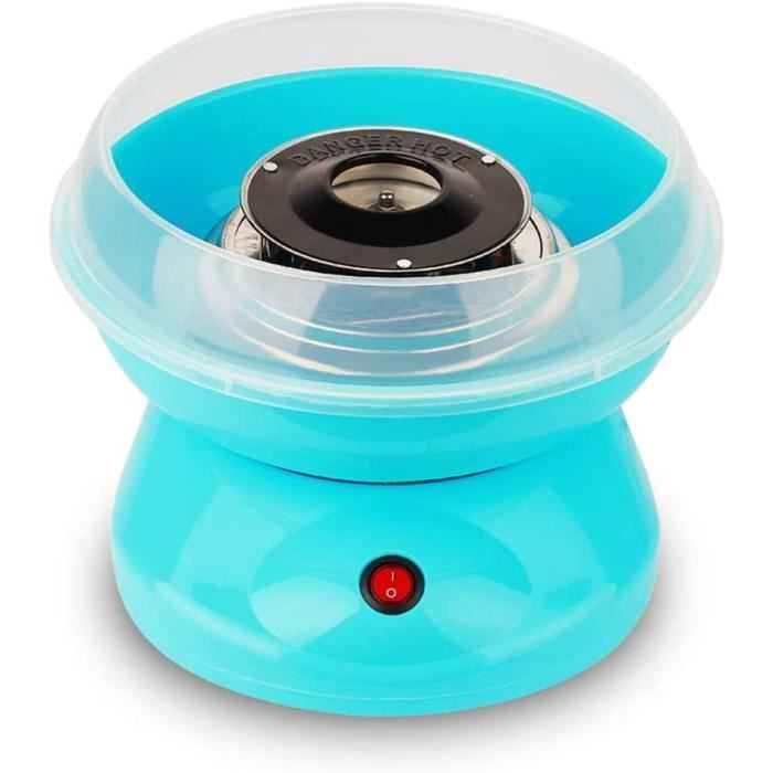 Machine à Barbe à Papa HOMCOM 550W Bleue - Prête En 3-5 Minutes Pour Fêtes Et Anniversaires