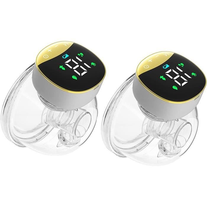 Tire-lait électrique Portable – 4 Modes, 9 Niveaux – Fonction Mémoire, écran Tactile – Silencieux, Sans BPA – Avec 10 Sacs De Stockage