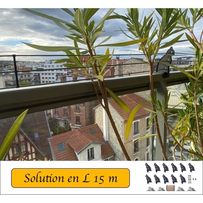 Protection Pour Balcons Et Terrasses En Forme De L De 15m Cdiscount Jardin