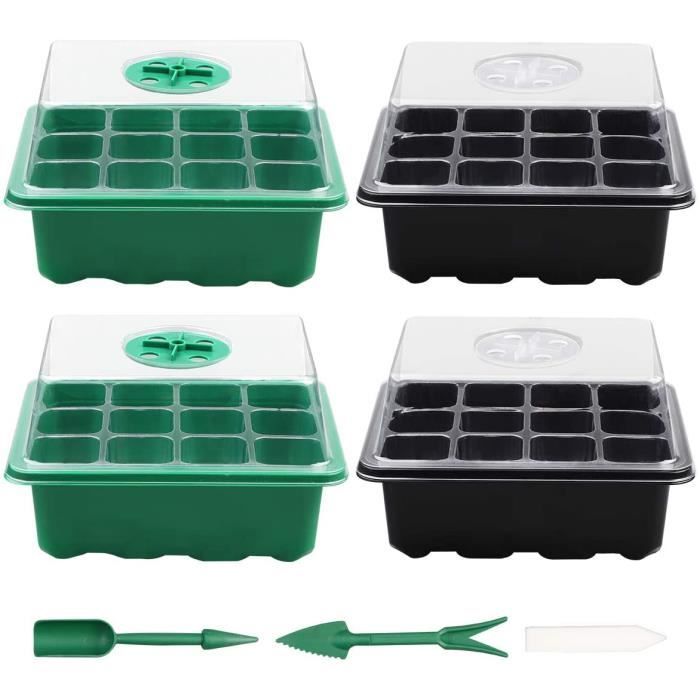 Ciieeo 4 Pièces Plateau INOX Avec Couvercle Bac Multifonction Pour