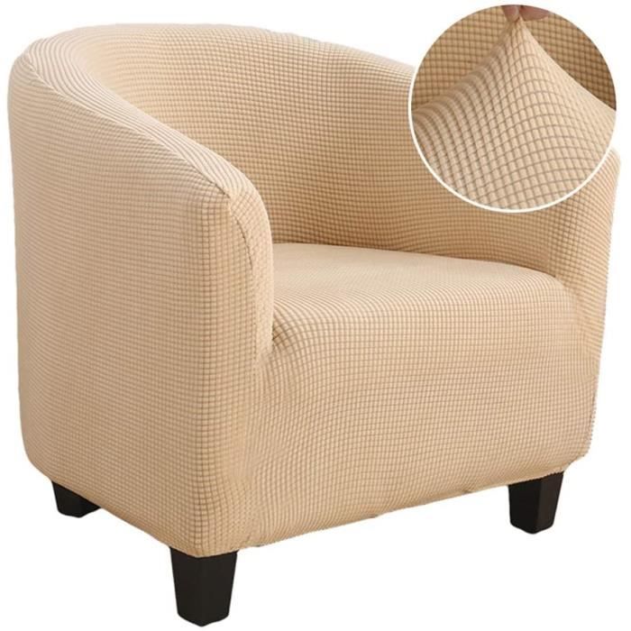 Housse De Fauteuil Club Extensible - Protection Pour Canapé Tub Chair, Tissu Élastique