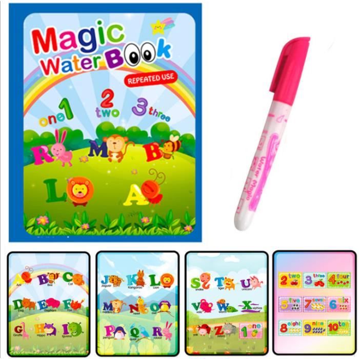 Korlem ColorMe - Livre de Coloriage Magique Réutilisable à l'Eau Théme Planète des Animaux, Livre de Coloriage Éducatif Montessori avec Stylo à Eau pour Tout-Petits | Votre wishlist sur