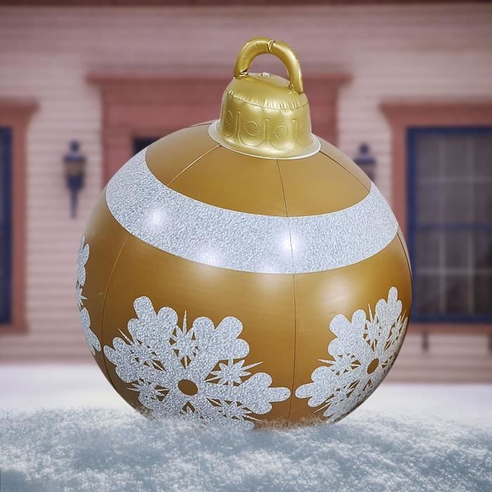 Objets décoratifs,Boule gonflable géante de noël en PVC, ornement d 