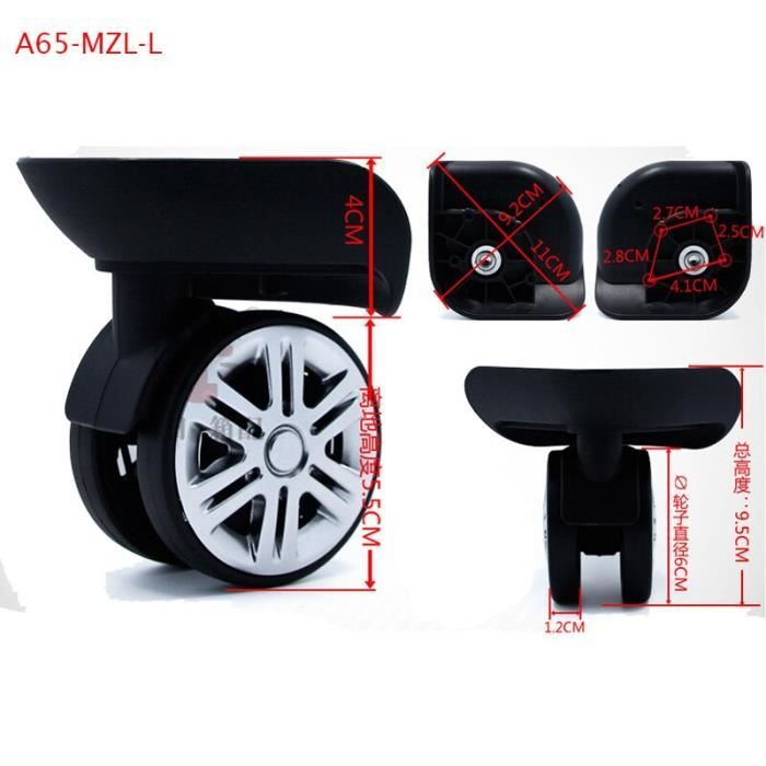 Protections Roues Bagage Silicone Anti-rayure 8 Housses De Protection Pour Roues De Valise - Silicone, Ajustement Universel 5-6,1 Cm - Anti-rayures, Réduction Du Bruit (noir) Réduction Bruit Traînage Valise
