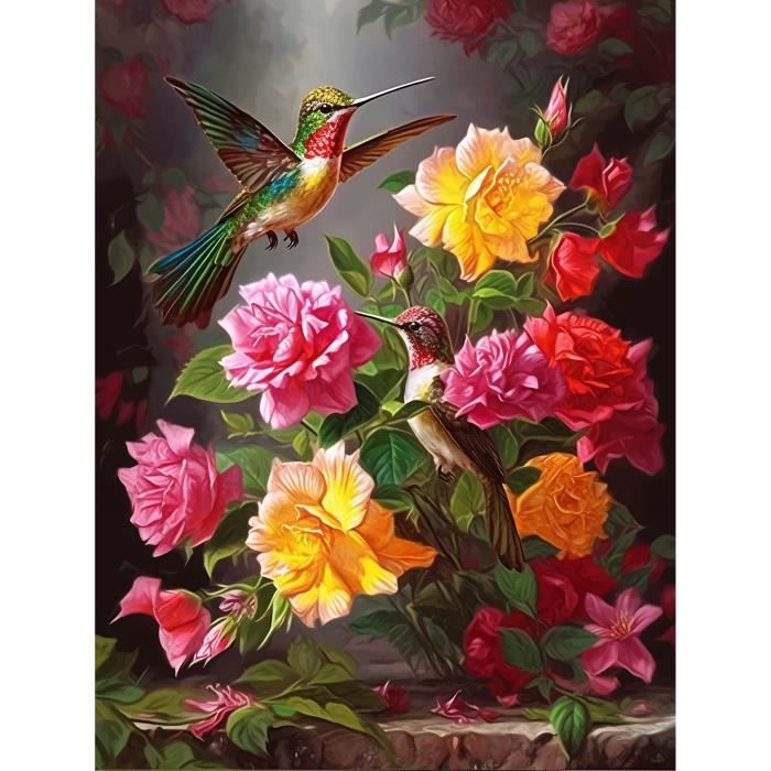 Bimkole 5D Diamond Painting DIY Kits Papillons ,Animaux Peinture D'art Diamant Kits Résine
