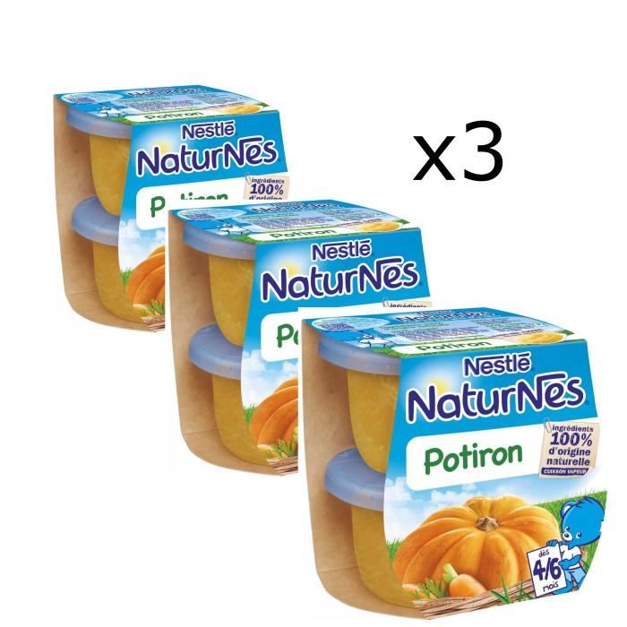 Lot De 3 Nestle Naturnes Potiron 2x130 G Des 4 6 Mois Achat Vente Legumes Cuisines Lot De 3 Nestle Naturnes Potiron 2x130 G Des 4 6 Mois Cdiscount Pret A Porter