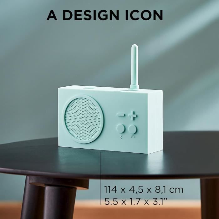 Draagbare Bluetooth Luidspreker met FM-Radio TYKHO 3 mint