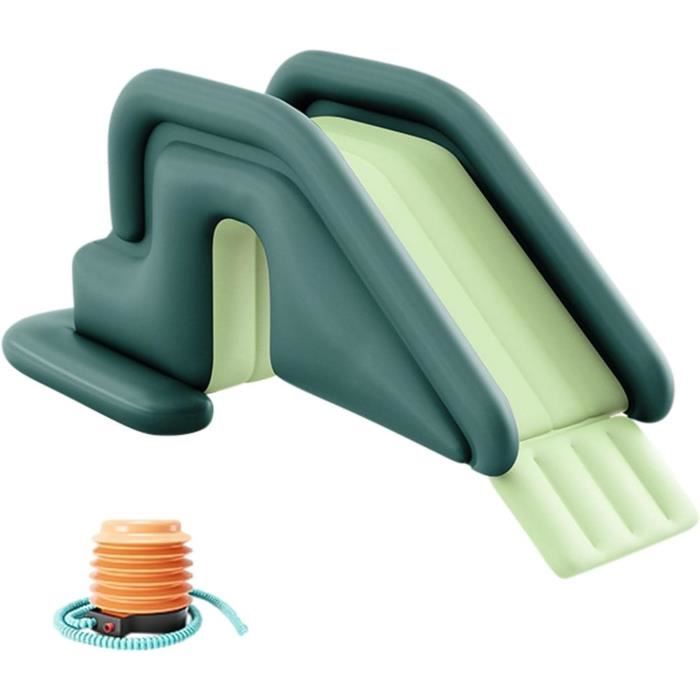 Toboggan Aquatique Gonflable Pour Piscine – PVC Résistant – 200 X 80 X 85 Cm – Pompe Incluse – 4 Couleurs – Été Et Baignade