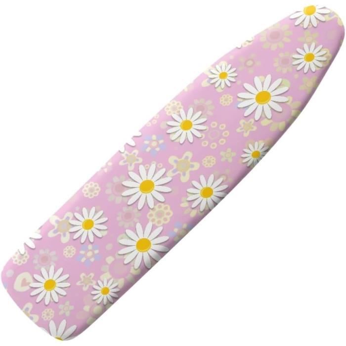 Housse Et Tapis De Table à Repasser Rembourrée 130 X 45 Cm - Bord élastique, Motif Personnalisable, Polyester