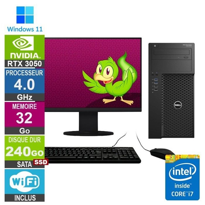 PC Gamer LPG-3620 i7-6700 4.00GHz 32Go/240Go SSD/RTX 3050/22