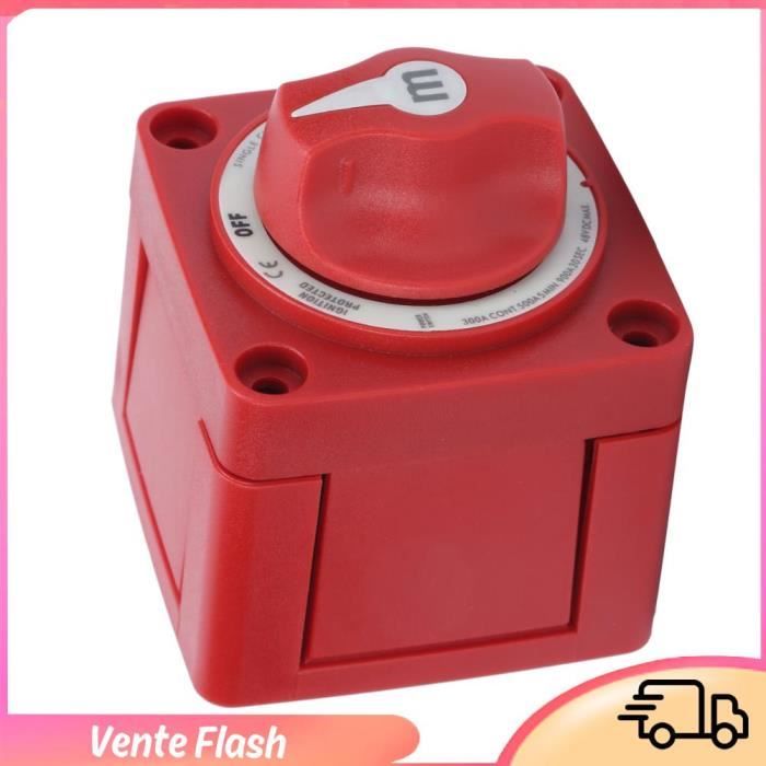 Interrupteur Batterie Étanche Yacht 6006 - Circuit Unique 12-48V - Cuivre ABS Marin